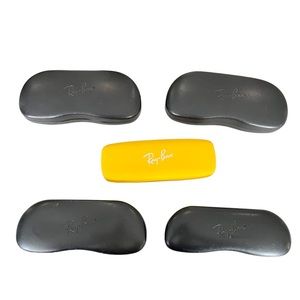 5 Ray-Ban hard shell clamshell sunglasses glasses cases